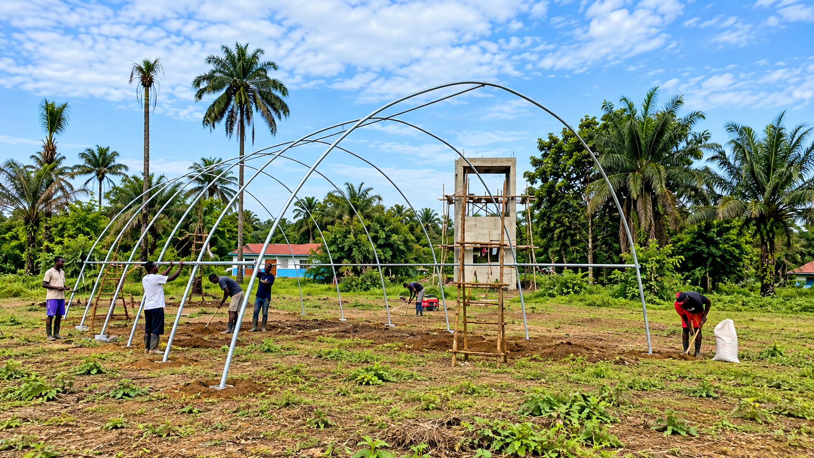 Farmer training on solar-powered irrigation